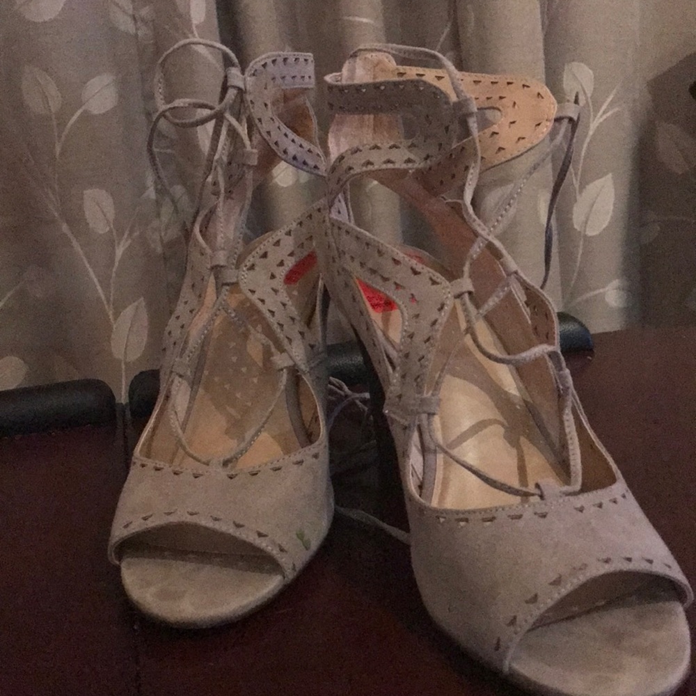 Ladies lace up heels